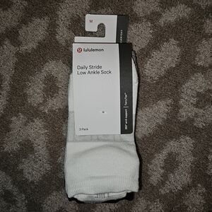 lululemon athletica Low Ankle Socks 3-Pack White, Grey and Black